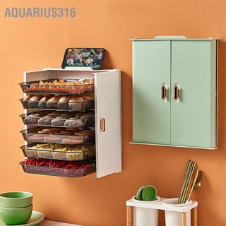 Aquarius316 ชั้นวางจาน Pet 6 ชั้น แบบติดผนัง พับได้ สําหรับห้องครัว