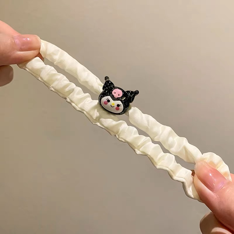 (พร้อมส่ง)Sanrio ยางรัดผม เชือกมัดผม ผ้าซาติน ไม่กินผม ลายการ์ตูน น่ารัก แฟชชั่น ผู้หญิง เด็กผู้หญิง สไตล์เกาหลี