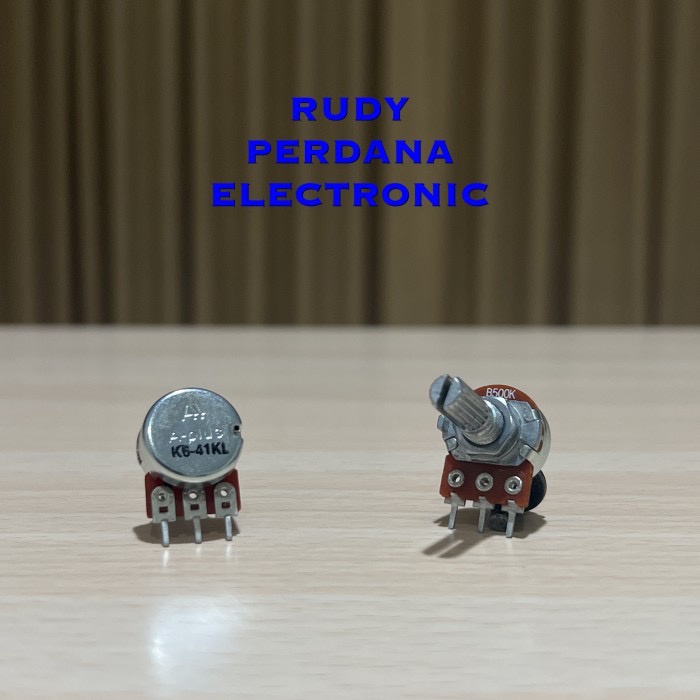 Potensio 500K 500K OHM Ω MONO ROTARY CLICK A-PLUS APLUS ALPHA