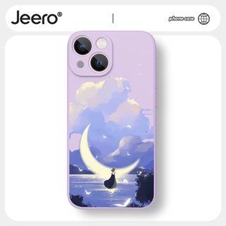 Jeero เคสไอโฟน เคสซิลิโคนนุ่มกันกระแทกน่ารักตลก เคสโทรศัพท์ Compatible for iPhone 14 13 12 11 Pro Max SE 2020 X XR XS 8 7 6 6S Plus พลัส HFF1925