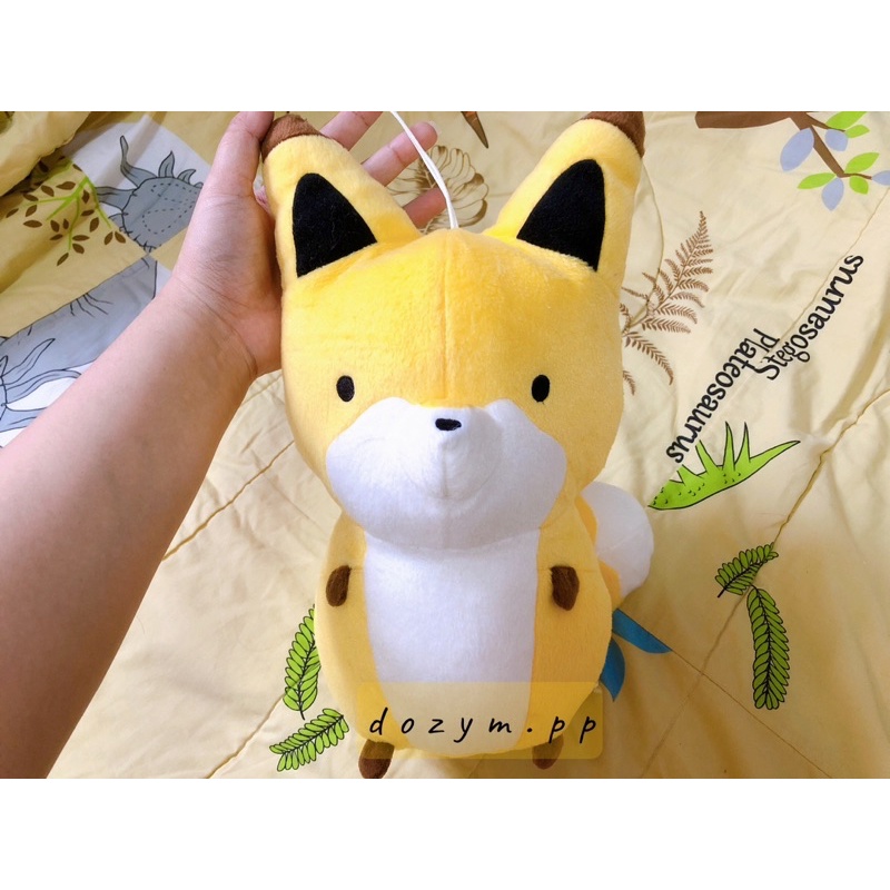 ตุ๊กตาจิ้งจอกเหลืองท่ายืนเพื่อนน้องทานุกิ (tanuki and kitsune)🦊💛