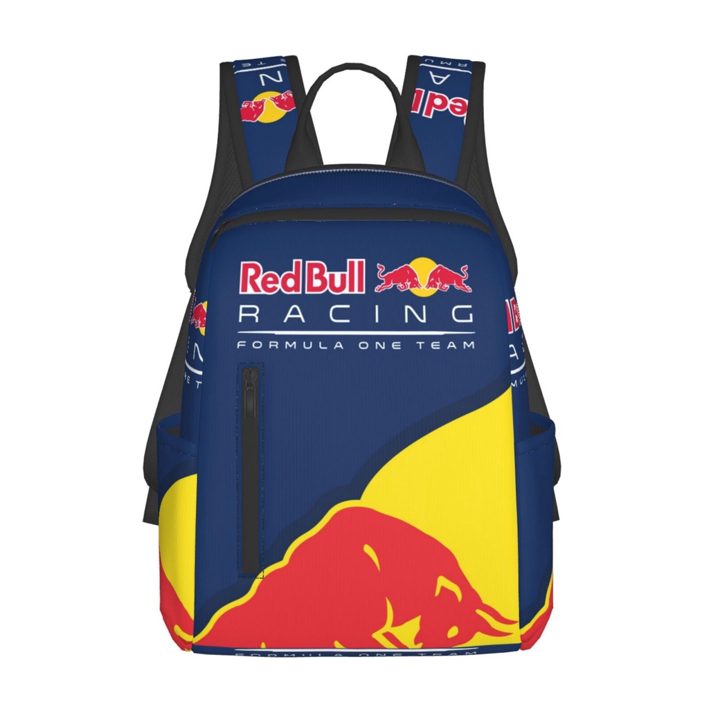 Red Bull กระเป๋าเป้สะพายหลังน้ําหนักเบาความจุขนาดใหญ่กระเป๋านักเรียนเด็กกระเป๋าเป้สะพายหลัง