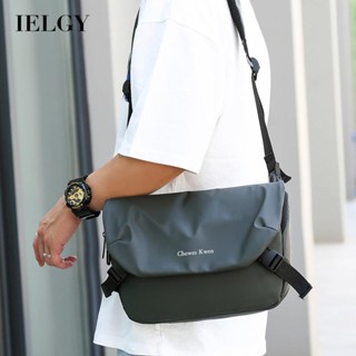 Ielgy กระเป๋าแนวทแยง กันน้ํา ความจุขนาดใหญ่ สําหรับผู้ชาย