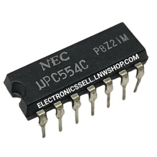 UPC554C ไอซี 1pcs IC ยี่ห้อ NEC uPC554 c ตัวถัง DIP-14ขา อุปกรณ์ อะไหล่ อิเล็กทรอนิกส์ ในไทย สั่งปุ๊บส่งปั๊บ electronics