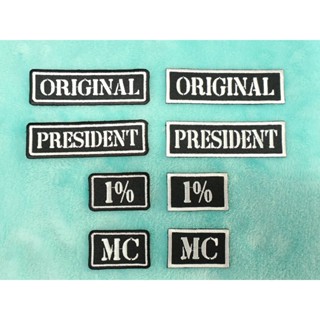 อาร์มปัก MC Original President 1%