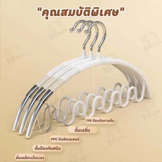 [ตะขอเเขวนสายเดี่ยว] ไม้แขวนเสื้อ ไม้แขวนเสื้อชั้นใน สเเตนเลสเคลือบซิลิโคน ป้องกันสนิม ที่แขวนอเนกประสงค์ CE