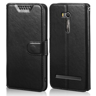 เคสโทรศัพท์หนัง PU แบบฝาพับ พร้อมช่องใส่บัตร สําหรับ Asus Zenfone ZB551KL X013D G550KL