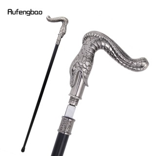 Snake Single Joint Walking Stick with Hidden Plate Self Defense Fashion Cane Plate Cosplay Crosier Stick 93cm