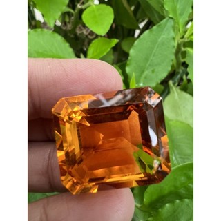 Lab Citrine Octagon 21x24- 40cts