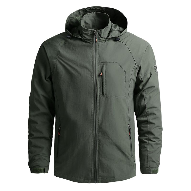 Outdoor Hiking Jackets Waterproof Hooded Windbreaker Coat Men's 2022 Autumn New Casual Jacket Tactics Military Jacke #4