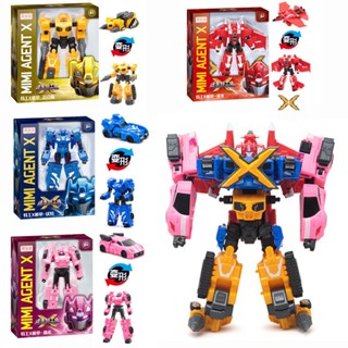 ของเล่นหุ่นยนต์หม้อแปลง Miniforce 5 X Lucybot Lucy Bot Ranger สําหรับรถยนต์