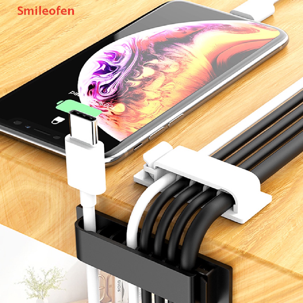 [Smileofen] ใหม่ อุปกรณ์คลิปหนีบ จัดเก็บสายเคเบิล สายหูฟัง USB สําหรับเมาส์ สายไฟ