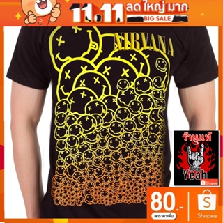 เสื้อวง Nirvana เสื้อยืด เนอร์วานา เสื้อยืด วงดนตรี เสื้อวินเทจ RCM1082