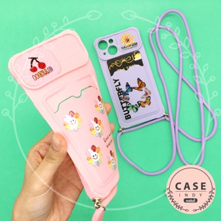 เคส REALME C21Yเคสโทรศัพท์ฝาปิดเลนส์กล้องฝาสไลด์ เคสกันเลนส์กล้องใสการ์ดได้ มีสายคล้องปรับระดับได้