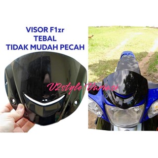 Hitam Visor F1ZR 125ZR 125Z PNP วัสดุ ABS ANTI CRACK มอสโคว์แท้ สีดํา WINSIL YAMAHA X1 Antem F1Z R F125ZR SATRIA Shark 2T 2 จังหวะ 2 จังหวะ JUPITER Z1 VEGA R ZR MIO S GT J SMILE SUPRA FIT Froce One 1 WINDSHIELD ปลั๊กอุดรู และสลักเกลียว CNC F1Z R