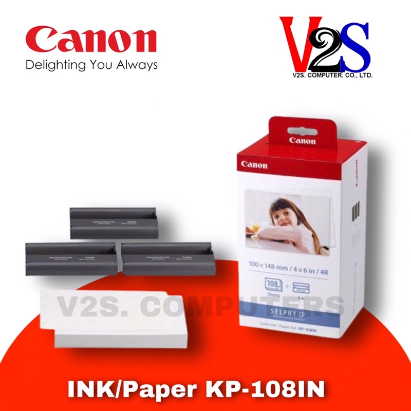 Canon Paper&INK KP-108IN (108/Pack) For SELPHY CP