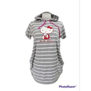 เสื้อยืดมีฮู้ดแบรนด์ Hello Kitty Size LL(Womens) มือ2