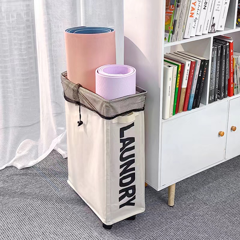 ตะกร้าเก็บผ้าความจุขนาดใหญ่พับกันน้ำสกปรก บ้านห้องน้ำหอพักซักผ้ารอก 2076 - รูปที่ 4