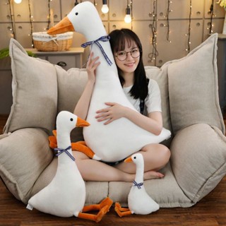  White Goose Pillow Plush Toy Cute Sleeping Pillow Stuffed Gift Swee Funny Doll