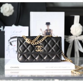 [ทักแชทก่อนสั่งซื้อ] Chanel 22k  งานดีสุดหนังอิตาลี หนังนิ่ม หนังแกะแท้อย่างดี สายโซ่ปรับได้ ขนาด: 𝟷𝟶*𝟷𝟽.𝟸 *𝟹.𝟹 𝚌𝚖