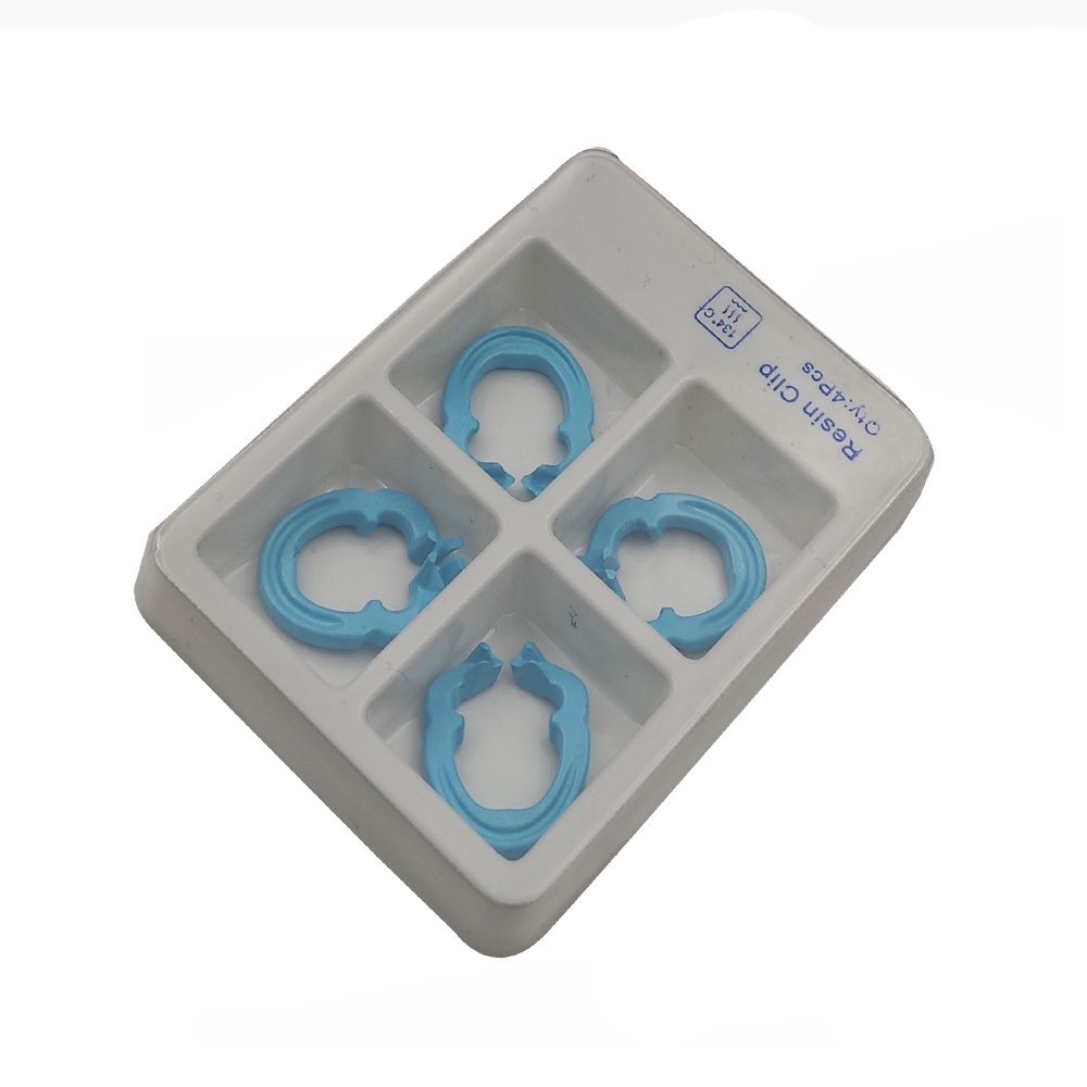 4pcs Dental Sectional Matrix System Dental Sectional Matrix Band Resin Clamping/Seperating Ring Dent