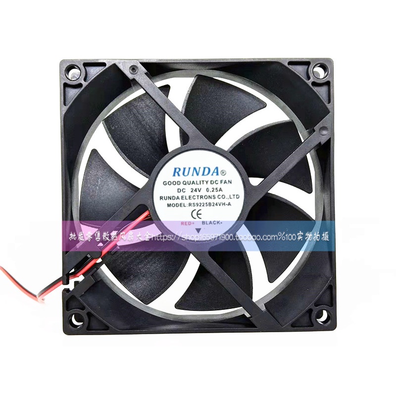 R RUNDA พัดลม RS9225B24VH-A 9025 9 ซม.24V 0.25A เครื่องเชื่อมไฟฟ้าพัดลมอินเวอร์เตอร์