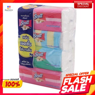 สก๊อตต์ กระดาษเช็ดหน้า ซอฟท์บ๊อกซ์ 160 แผ่น แพ็ค 4Scott Softbox Facial Tissue 160 Sheets Pack 4