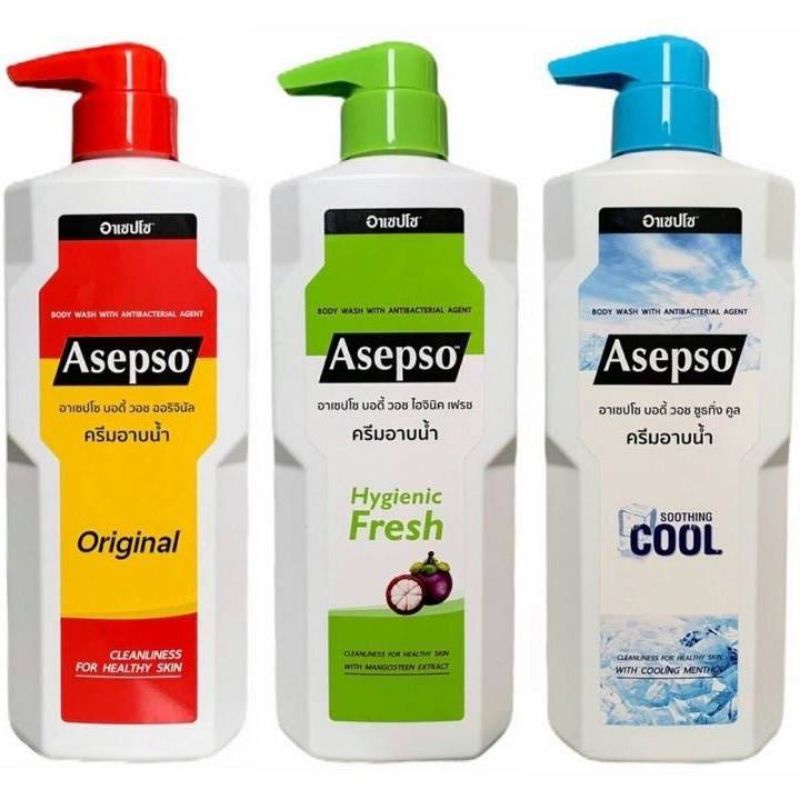 1 แถม 1 ครีมอาบน้ำ Asepso อาเซปโซ 500ml (สินค้าใหม่)