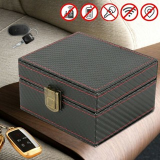 Anti Theft Faraday Box Key Keyless Car Signal Blocker Box Radiation-proof Mobile Blocking Pouch Safety Car Keyless Signa