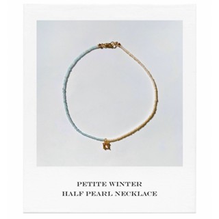 Valleydarley - สร้อยคอ Petite Winter Half Pearl Necklace