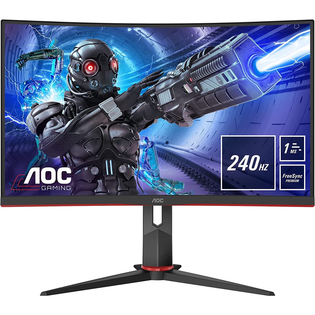 AOC C32G2ZE/75 31.5" VA Curved 240Hz 0.5ms.(VA,HDMI,DPP) สินค้าประกัน 3 ปี