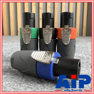 มี4สีให้เลือก LIDGE YM122A SPEAKON ปลั๊กลำโพง หัวspeakon YM122 YM 122 YM-122 สเปคคอน สเปคค่อนลำโพง สเปคค่อน speakon Y...
