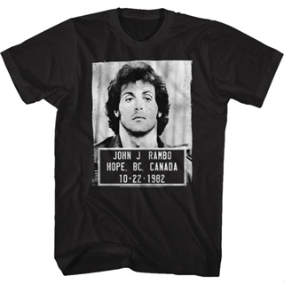 เสื้อยืดแขนสั้น Mug Shot John Rambo T-Shirt เสื้อแฟชั่นผญ2022 อื่นๆ เสื้อยืดแฟชั่น เสื้อคู่