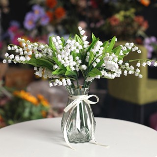 【AG】Artificial Flower Realistic Widely Applied Full of Vitality Valley Lily Wedding Faux Flower for Home