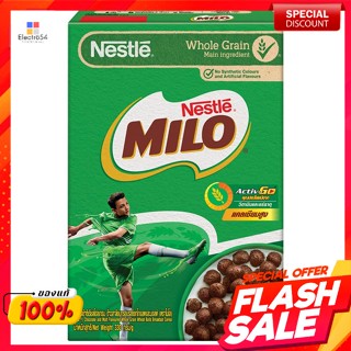 เนสท์เล่ ไมโล อาหารเช้าซีเรียลโฮลเกรน รสช็อกโกแลตและมอลต์ 330 ก.Nestle Milo Whole Grain Breakfast Cereal Chocolate and m