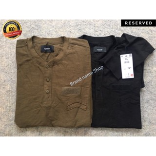 เสื้อแขนยาว Reserved Henley Crew neck แนวทหาร