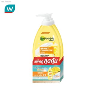 ⚡ส่งด่วน⚡Garnier การ์นิเย่ บอดี้ ไบรท์ คอมพลีท เอ็กซ์ตร้า ไบรท์เทนนิ่ง รีแพร์ริ่ง เซรั่ม มิลค์ ยูวี 400 มล.แพคคู่