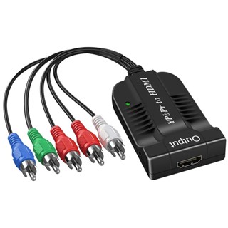 Component To HDMI Converter 5RCA RGB YPbPrไปยัง HDMI Converter รองรับ1080P Video Audio AdapterสำหรับDVD PSP Xbox 360 PS2