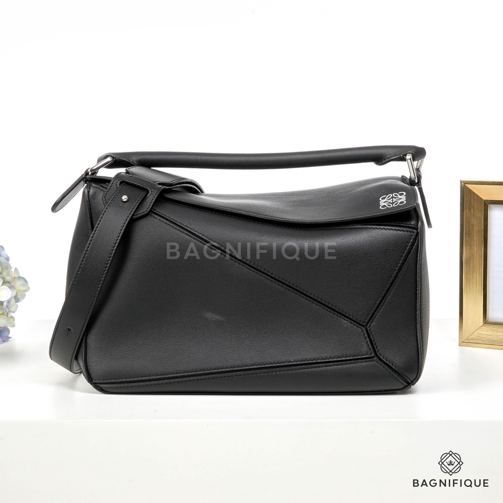 LOEWE PUZZLE MEDIUM BLACK Shopee Thailand