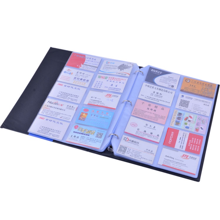 ♔สมุดเก็บนามบัตร♔ ก4 สมุดนามบัตรหลวมความจุขนาดใหญ่สมุดนามบัตรสมุดนามบัตรที่ใส่นามบัตรผู้ถือบัตรผู้ชายผู้หญิงเก็บบัตรหนังสือ1,000แผ่น