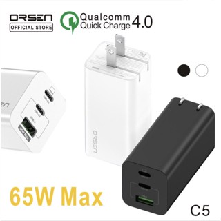 ของแท้👍🏻Orsen by Eloop C5 หัวชาร์จเร็ว PD 65W GaN QC 4.0 PPS Super Charge 5A 65W Quick Fast Charge หัวชาร์จเ Adaptor U