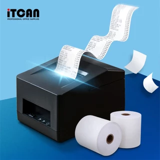 iTCAN 80x80 บิลใบเสร็จ 1ลัง 50ม้วน กระดาษใบเสร็จ Thermal paper 65gsm ไม่ใช้หมึก กระดาษความร้อน