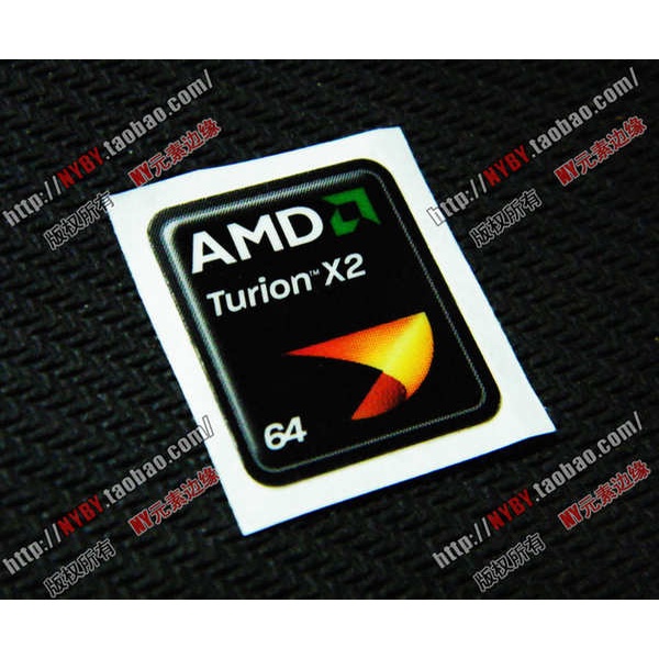 [สติ๊กเกอร์] สติ๊กเกอร์ฉลากโน๊ตบุ๊ค AMD Dragon TuionX2 โลโก้แล็ปท็อปแบบ Dual Core