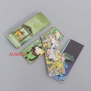 Alisond1 ที่คั่นหนังสือ ฉลากหน้าอะนิเมะ Hayao Miyazakis Fairy Tales Van Gogh ภาพวาดสีน้ํามัน อุปกรณ์การเรียน เครื่องเขียน มาร์กหน้า