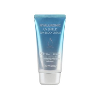 farmstay hyaluronic uv shield sun block cream ครีมกันแดด 70g