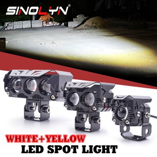 Sinolyn V1 V2 V3 LED สปอตไลท์ เลนส์เสริม สีขาว สีเหลือง กันน้ํา สําหรับรถยนต์ รถจักรยานยนต์ รถบรรทุก