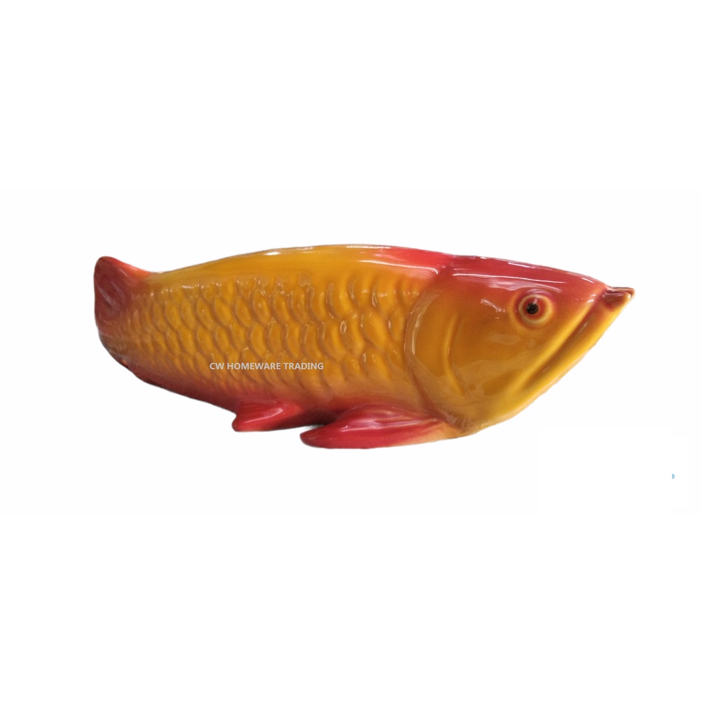Claytan Golden Arowana Fish Coin Box&Piggy Bank Tabung 38CM