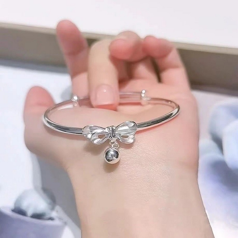 Tiktok สร้อยข้อมือ ประดับโบว์น่ารัก ปรับได้ รูปที่ 6