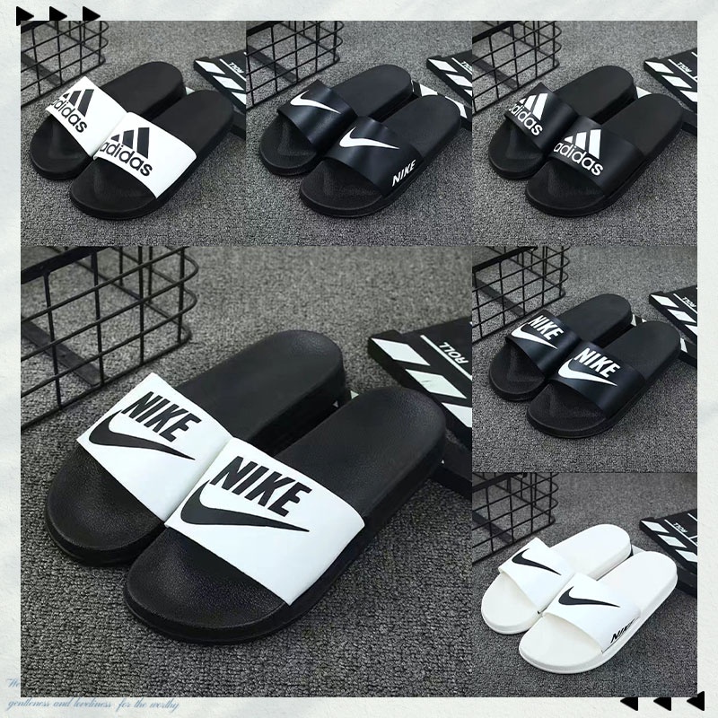 LHSunday ส่งเร็วมาก🌴 รองเท้าลำลอง  ใส่ได้ทั้งหญิงทั้งชาย ดีเทลขาวดำยอดฮิต เท่สุดๆไปเลย 😎