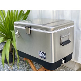 IGLOO Camping Cooler กระติกน้ำแข็งstainless 51L ถังน้ำแข็ง กระติกแคมปิ้ง กระติกเก็บความเย็น เก็บความเย็นได้ถึง 72 ชม